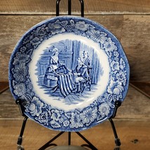 Liberty Blue by Staffordshire Dessert Bowl - 1980 - Betsy Ross - $14.00