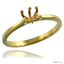 Size 5.5 - 14k Gold Semi Mount (for 5.5mm Round Diamond) Engagement Ring... - $274.47