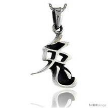 Sterling Silver Chinese Character for the Year of the RABBIT Horoscope C... - $61.98