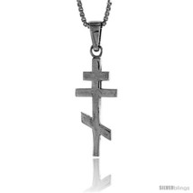 Sterling Silver Eastern Orthodox Cross Pendant, 7/8  - $35.44