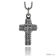 Sterling Silver Cross Pendant, 3/4 in tall -Style  - $42.59
