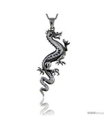 Sterling Silver Chinese Dragon Pendant, 2 1/2 in tall -Style  - $70.66