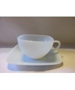 Vintage Charm Azur-ite Cup &amp; Saucer - Anchor Hocking Glass Company, 1950... - $12.99