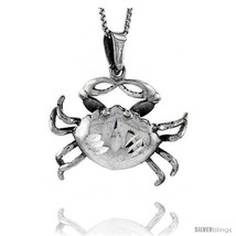Sterling Silver Crab Pendant, 1 in  - $65.04