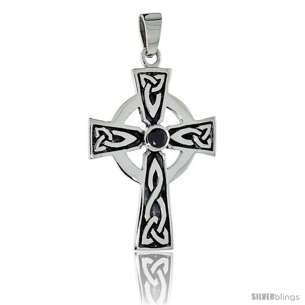 Sterling Silver Presbyterian Trinity Celtic Cross Pendant w/ Single ...