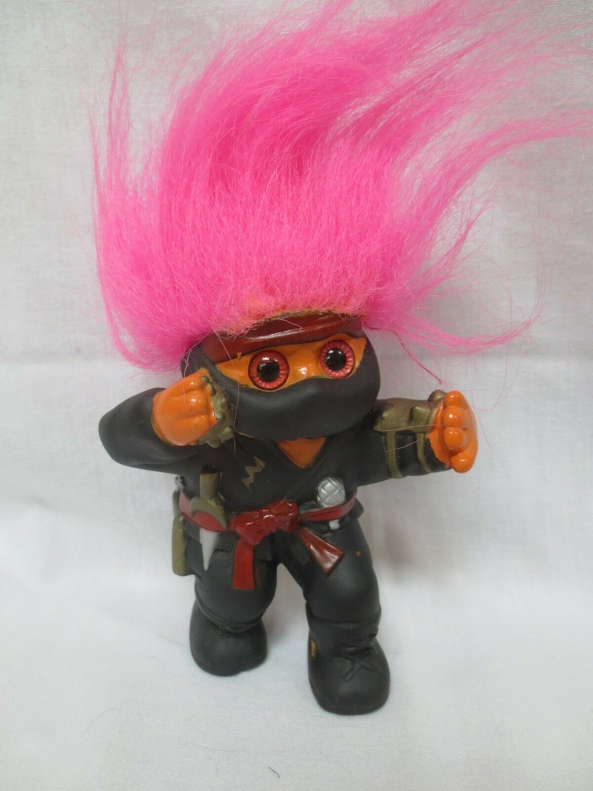 Good Luck Troll 5" Doll w/ Purple Hair & Belly Gem 60th Anniversary