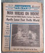  PHILADELPHIA DAILY NEWS MAN WALKS ON MOON - JULY 21 1969 - VG - $45.00