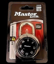 Master Lock Anti-Shim 3-Digit Combination Lock #1500D Black - $4.95
