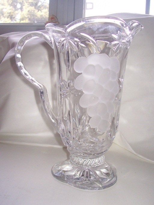 Block Crystal Lead Cut Glass Water Pitcher and 50 similar items