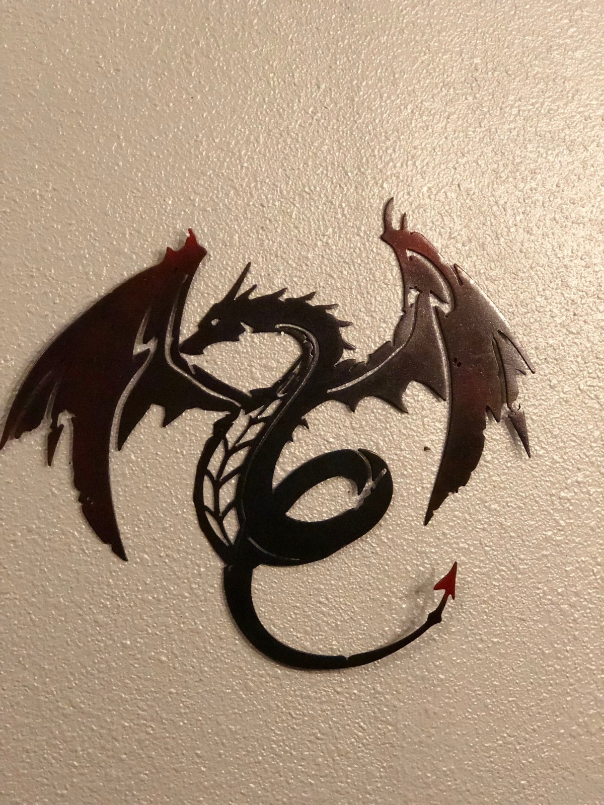 Metal Dragon, Metal Art, Metal Wall Art, Metal Wall Decor - Sculptures