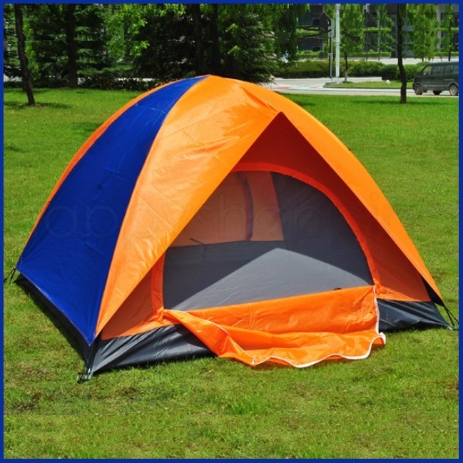 Waterproof Sundome Tent Outdoor 3 Season Two Person Zipper Door Camp