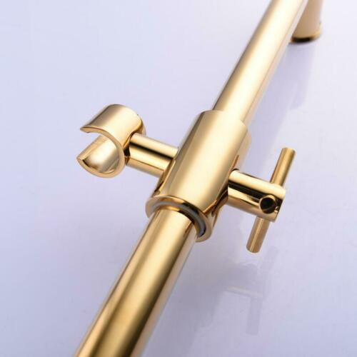 Gold Shower rail sliding bar brass Adjustable hand shower set Wall Mount,BJ4022 Showerheads