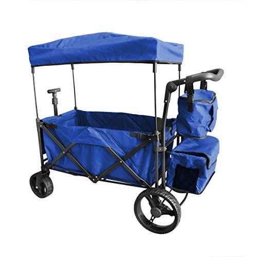 Blue Push and Pull Handle with Wide Off Road All Terrain Tires Folding ...