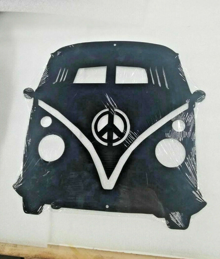 17" Vw Volkswagen bus silhouette shadow german car decor hang up USA