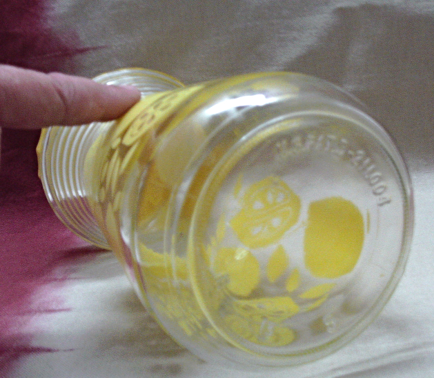 Vintage Bright Yellow Lemon Juice Pitcher, Lemonade Container, Plastic