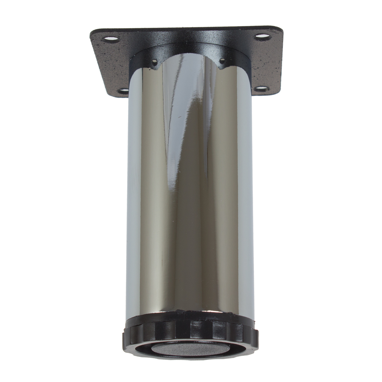 4" Steel Furniture Legs with Height Adjustable Leveling Screw Polished