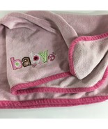 Carters Just One Year Blanket Baby Ladybug Lovey Security Crib Nursery Pink - $14.85