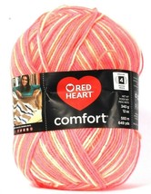 1 Count Red Heart 12 Oz Comfort Pinks Print 4 Medium 100% Acrylic Yarn