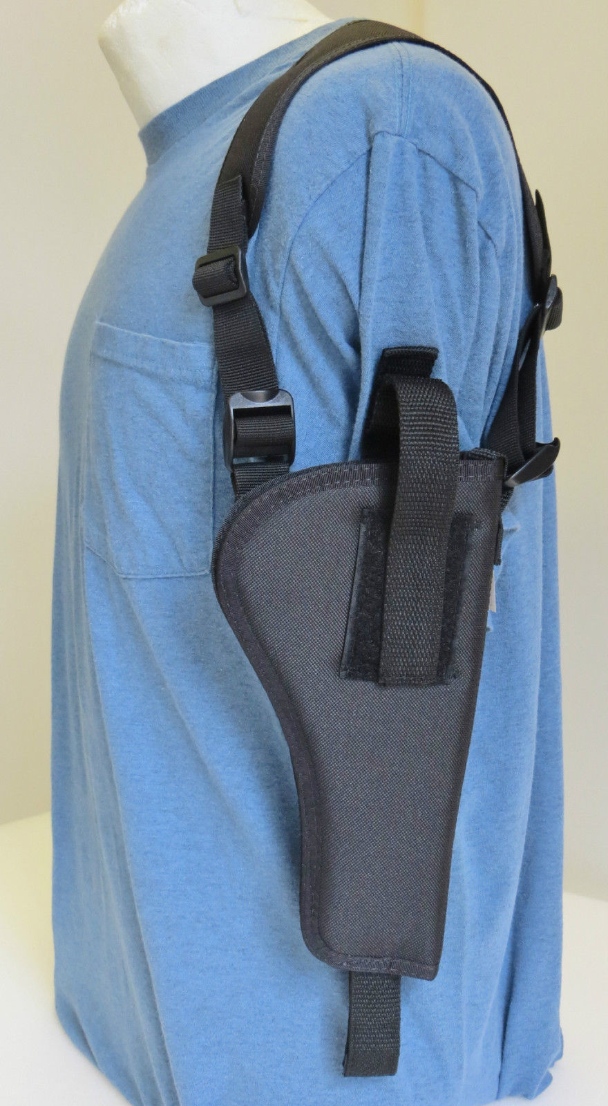 5" Barrel Revolver Shoulder Holster with Ammo Pouch for RUGER GP100