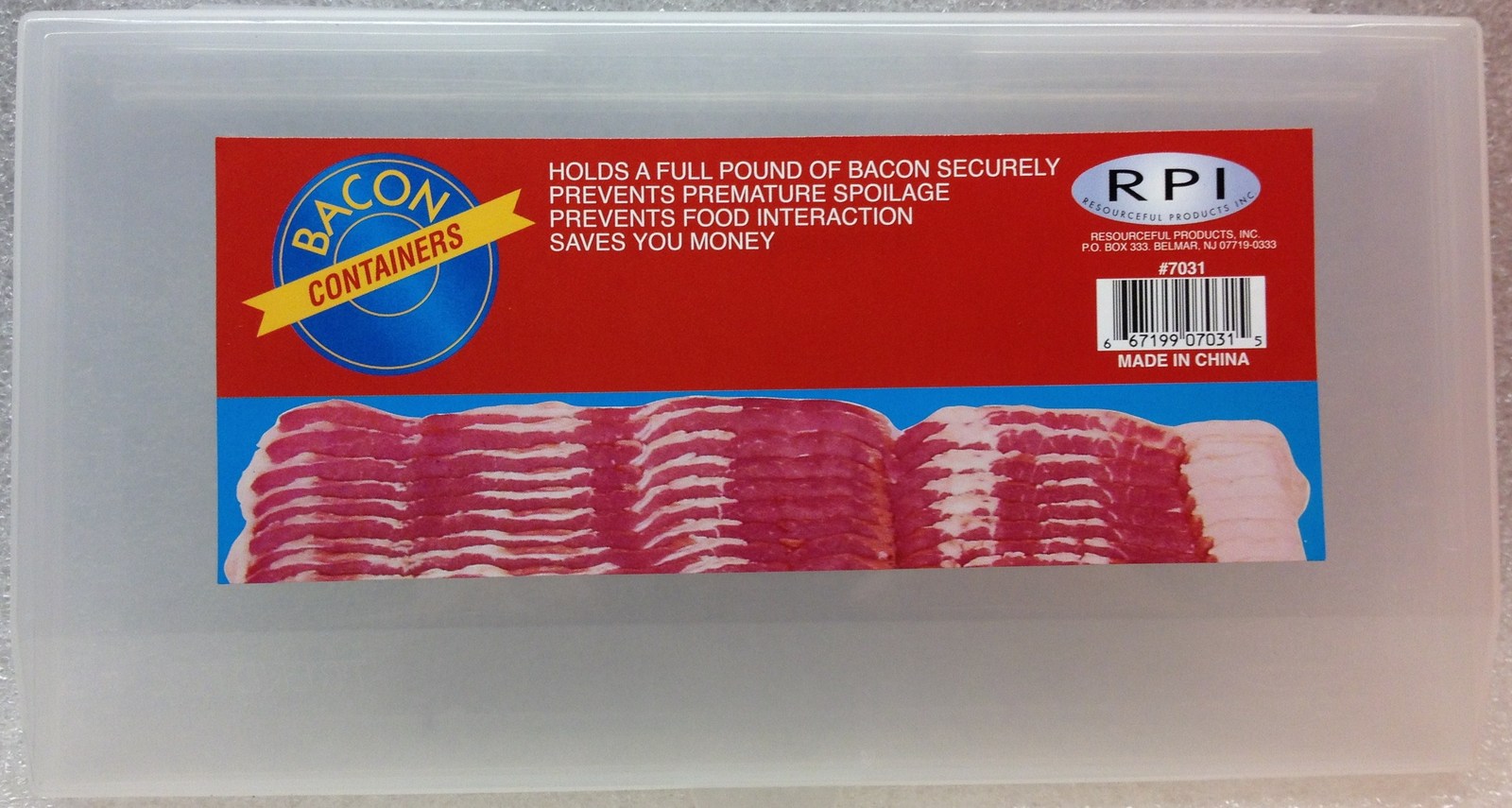 2 Bacon Storage Containers Holds A Full Pound Of Bacon Food Storage