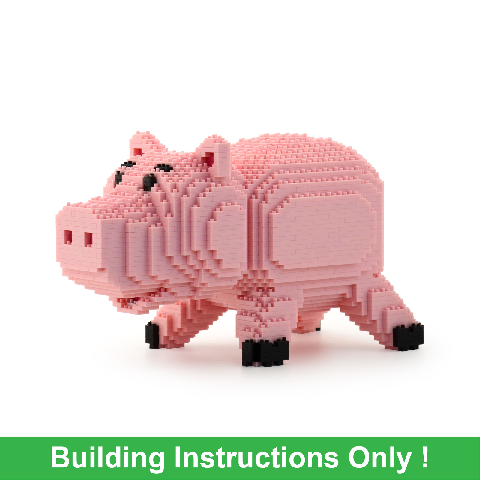 Hamm Brick Sculpture Building Instruction (Using JEKCA Brick) LEGO Toy Story MOC Digital Goods