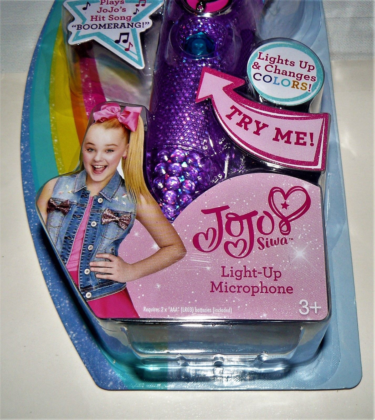JOJO SIWA SINGING LIGHTUP MICROPHONE Sings Boomerang Song DANCE MOM