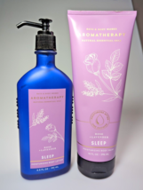 Bath Body Works Aromatherapy SLEEP ROSE LAVENDER Moisturizing Body Wash ... - $32.99