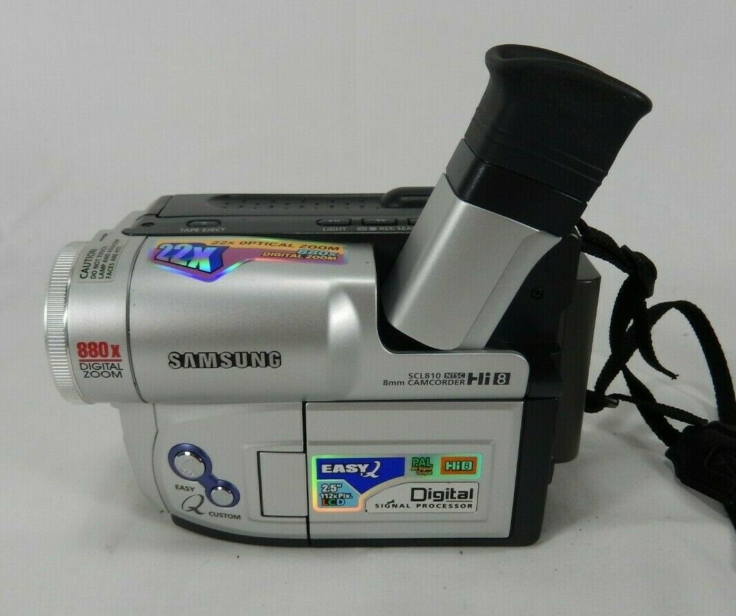 Samsung SCL810 HI8 8mm Camcorder VCR Player Video Transfer W Power