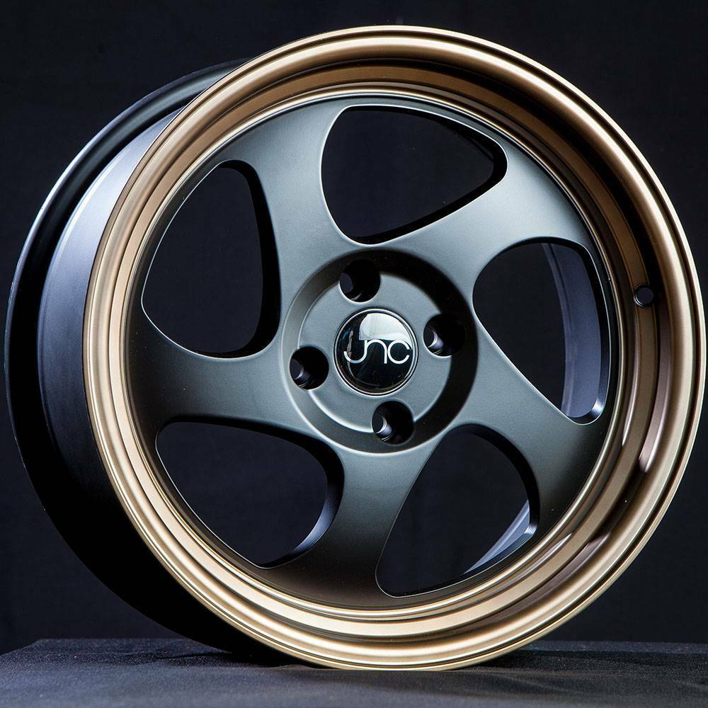 one-16x8-jnc-034-jnc034-4x100-25-matte-black-bronze-lip-wheel-new-wheels