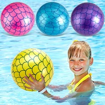 8 Packs Mermaid Beach Balls Inflatable Mermaid Party Favors Summer Water... - $29.99