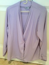Ellen B size 40 long sleeve woman&#39;s  lavender blouse - $24.99