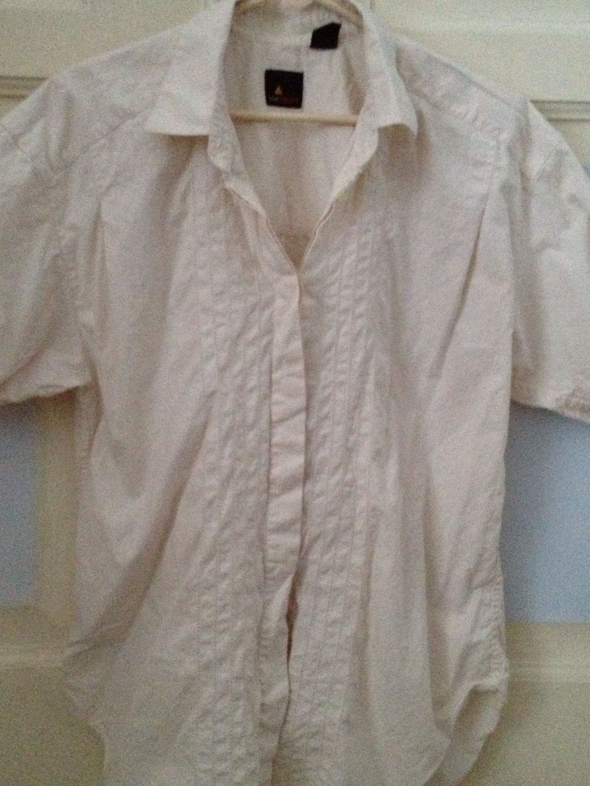 Primary image for liz sport size large short sleeve blouse cream