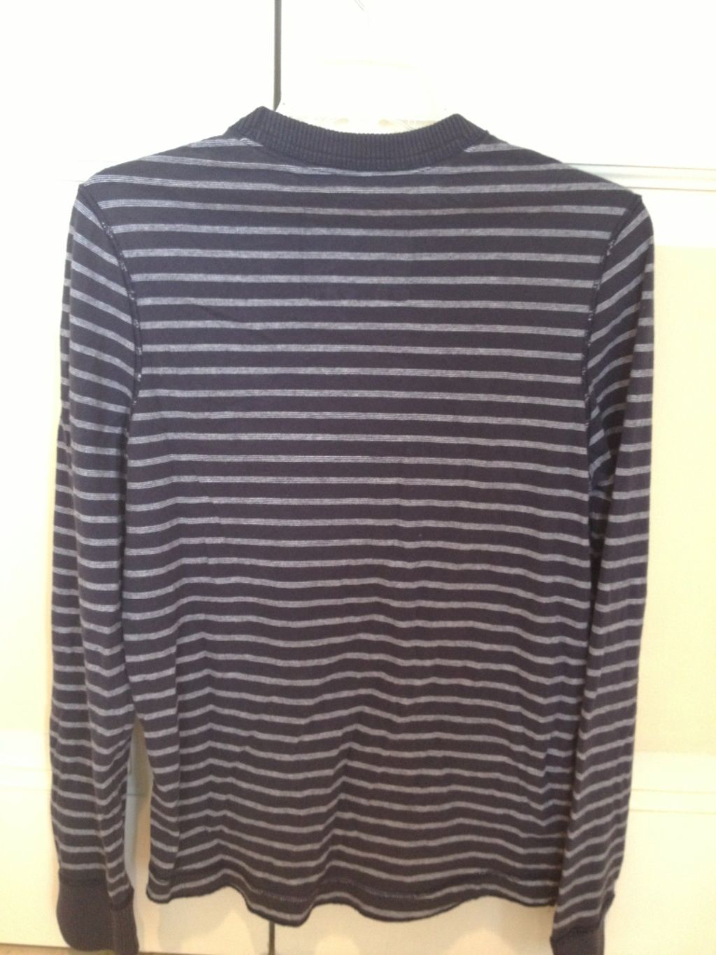 hollister long sleeve so soft striped blue & white shirt size small so ...