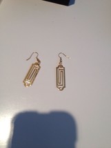 geometric design earrings pierced - $19.99