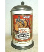 Tucher Nuremberg Furth Jahreskrug 2001 lidded 1L Masskrug German Beer Stein - £33.06 GBP