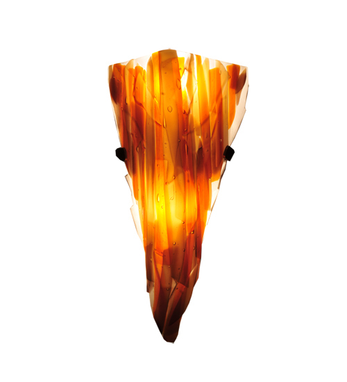 8" Wall Sconce Lighting Fused Glass Hand Crafted Wall Fixtures