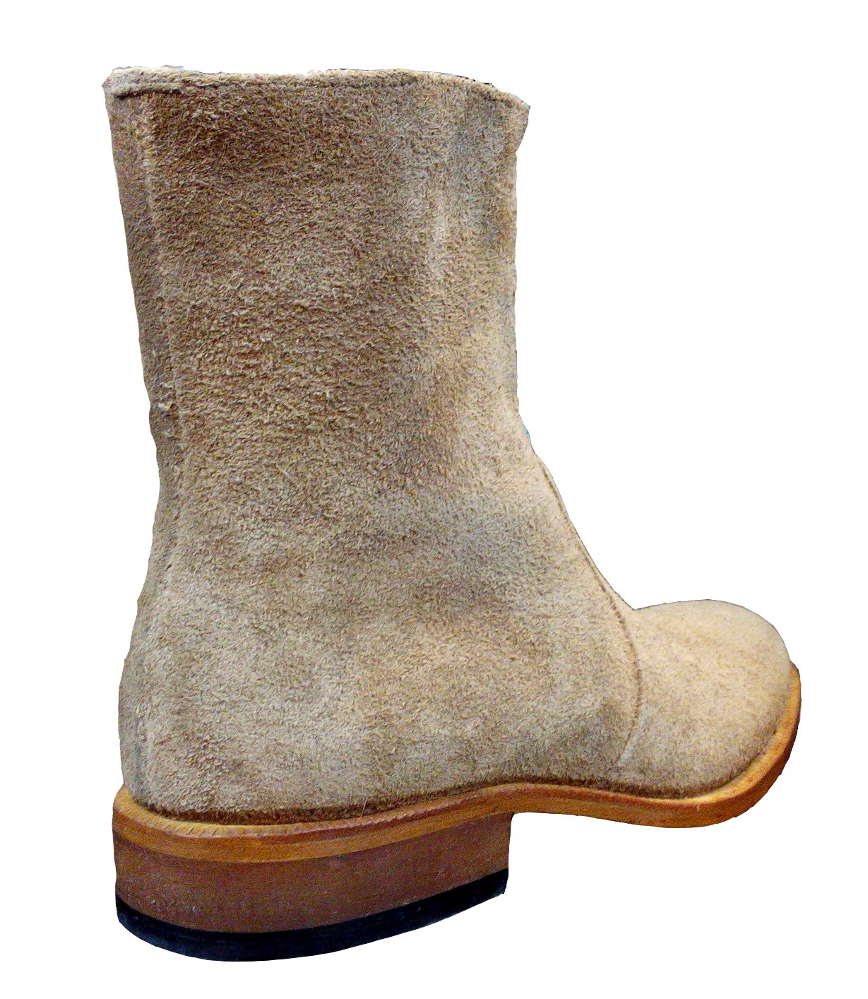 beige boots suede