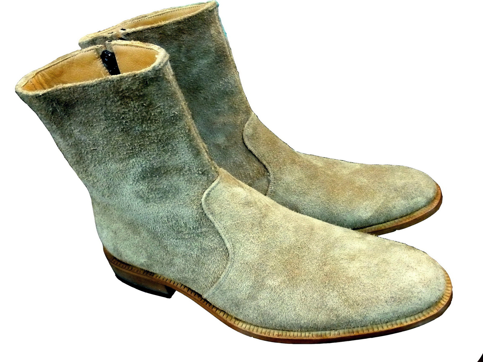 light leather boots mens