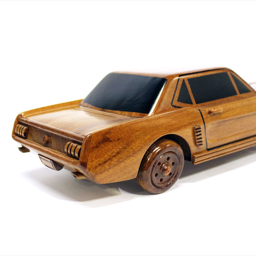 wooden ford mustang