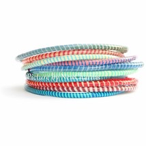 10 Recycled Flip Flop Bracelets Hand Made in Mali West Africa Fair Trade... - $6.98
