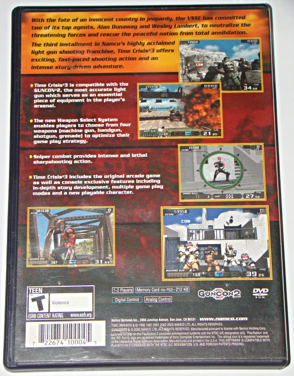 Time Crisis 3 PS2 - Jeux vidéo