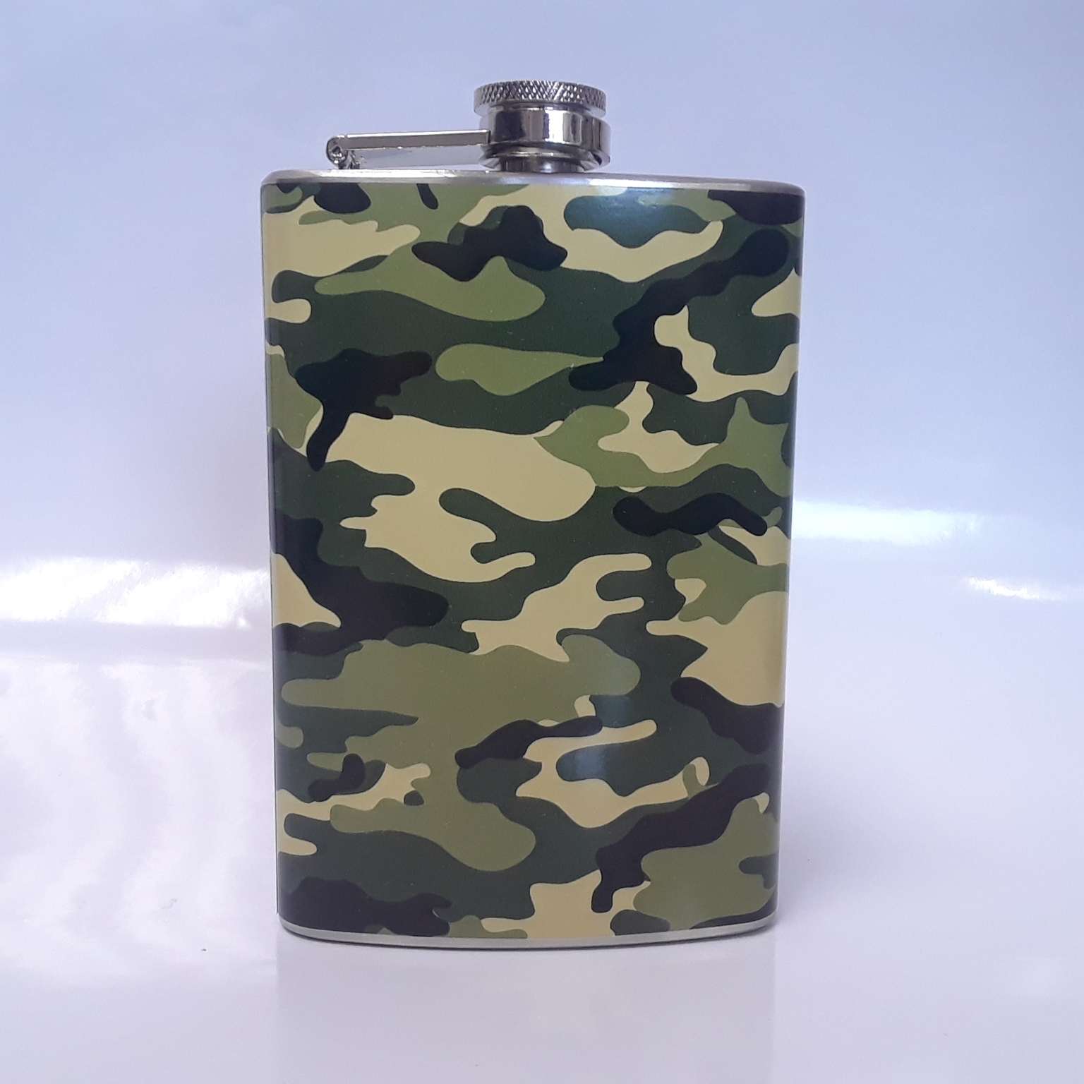 Camouflage Wrap 8 oz Flask