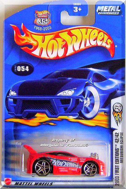 Hot Wheels - Mitsubishi Eclipse: 2003 First Editions #42/42 - Collector ...