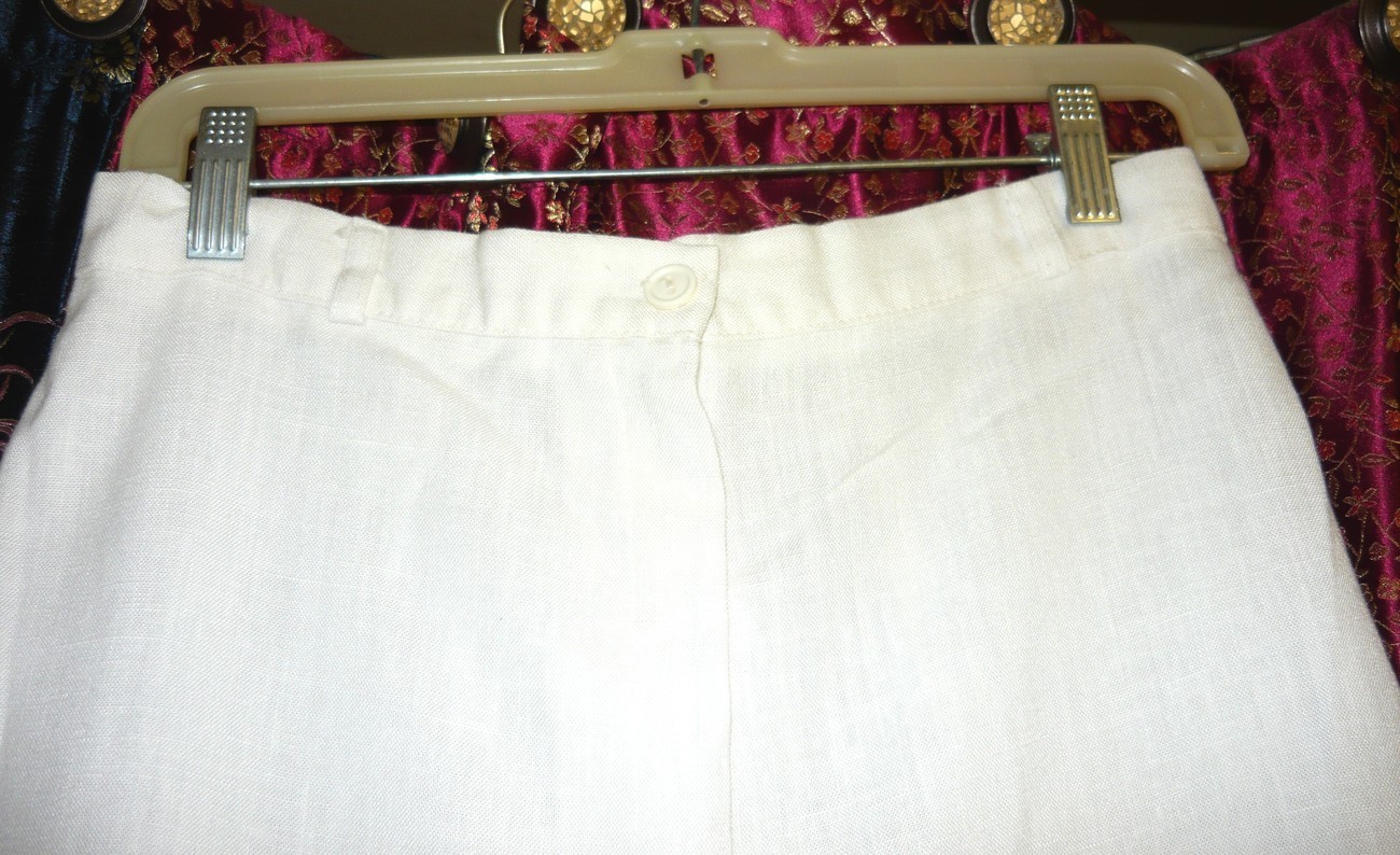 WHITE LINEN PANTS 13/14 - Jeans