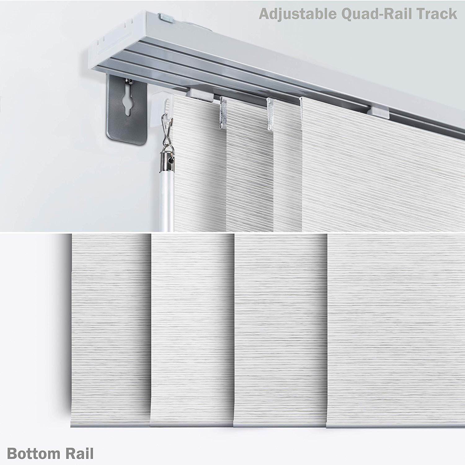GoDear Deluxe Adjustable Sliding Panel Blind Panel Track Vertical Blind