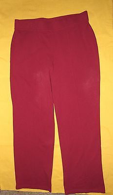 White Stag Women's Burgundy Stitched Crease Pants Cotton/Spandex S: XL ...