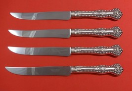 Charles II by Dominick and Haff Sterling Steak Knife Set 4pc Texas Sized Custom - $880.11