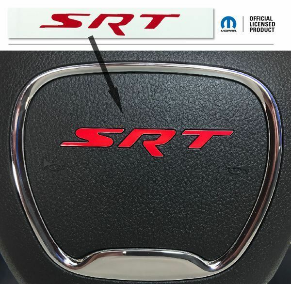 Steering Wheel SRT Overlay Decal for 2015-2020 Dodge Challenger SRT