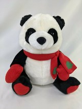 Hallmark Panda Bear Plush Fleece Scarf Mittens 10&quot; Stuffed Animal Toy - $14.95