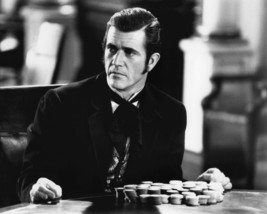 Mel Gibson in Maverick Siting at Card Table with Chips Playing Poker 16x20 Canva - $69.99